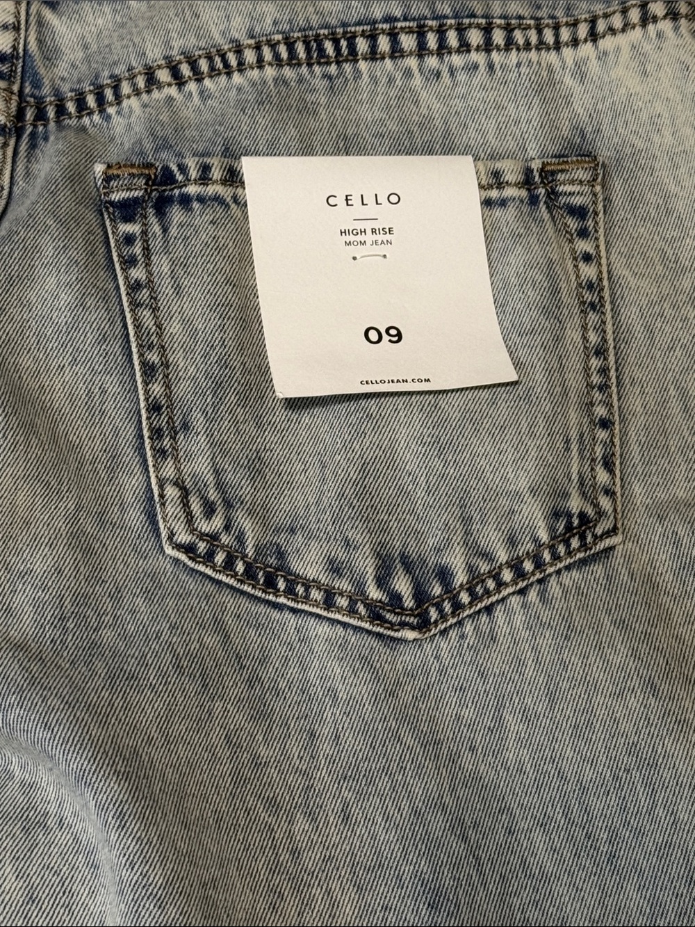 Cello Light Blue Washed Boyfriend Jeans with Panel Stitching - Picture 4 of 4